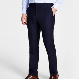 Men's Kenneth Cole Reaction Slim Fit Pants ~ 32 x 32 ~ Navy Blue ~ SUPER DEAL
